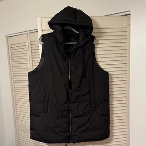 Torrid Black Hooded Puffer Vest